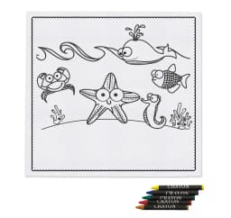 MANTEL ENTRETENIMIENTO INFANTIL CON CERAS "MARIN"