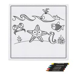 MANTEL ENTRETENIMIENTO INFANTIL CON CERAS "MARIN"