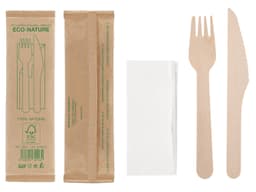 SET DE CUBIERTOS MADERA 3 PCS "TAPA"