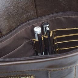 MALETIN DE PIEL PIERRE DELONE "NARBONA"