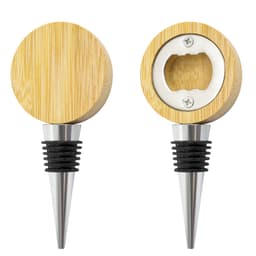 ABREBOTELLAS TAPÓN BAMBÚ NATURAL "ALLIUM"