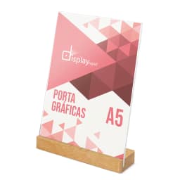 PORTAGRAFICAS A5 BASE MADERA "IZOR"
