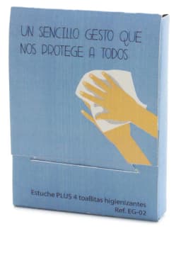 ESTUCHE PLUS 4 TOALLITAS GEL HIGIENIZANTE