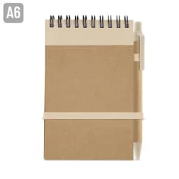 BLOC DE NOTAS CON BOLIGRAFO RECICLADO "MAEL"