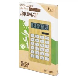 CALCULADORA BAMBÚ/FIBRA DE TRIGO "BIOMAT"