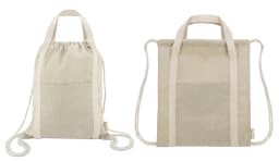 BOLSA MOCHILA DE ALGODÓN RECICLADO "YALA"