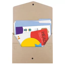 CARPETA RECICLADA BOTON "TREXA"