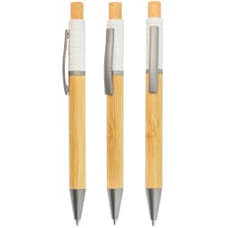 BOLIGAFO BAMBÚ, FIBRA DE TRIGO Y METAL "ZERES"