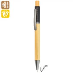 BOLIGAFO BAMBÚ, FIBRA DE TRIGO Y METAL "ZERES"